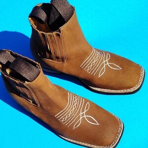 ( Boys ) Brown Suede Ankle Boots.
